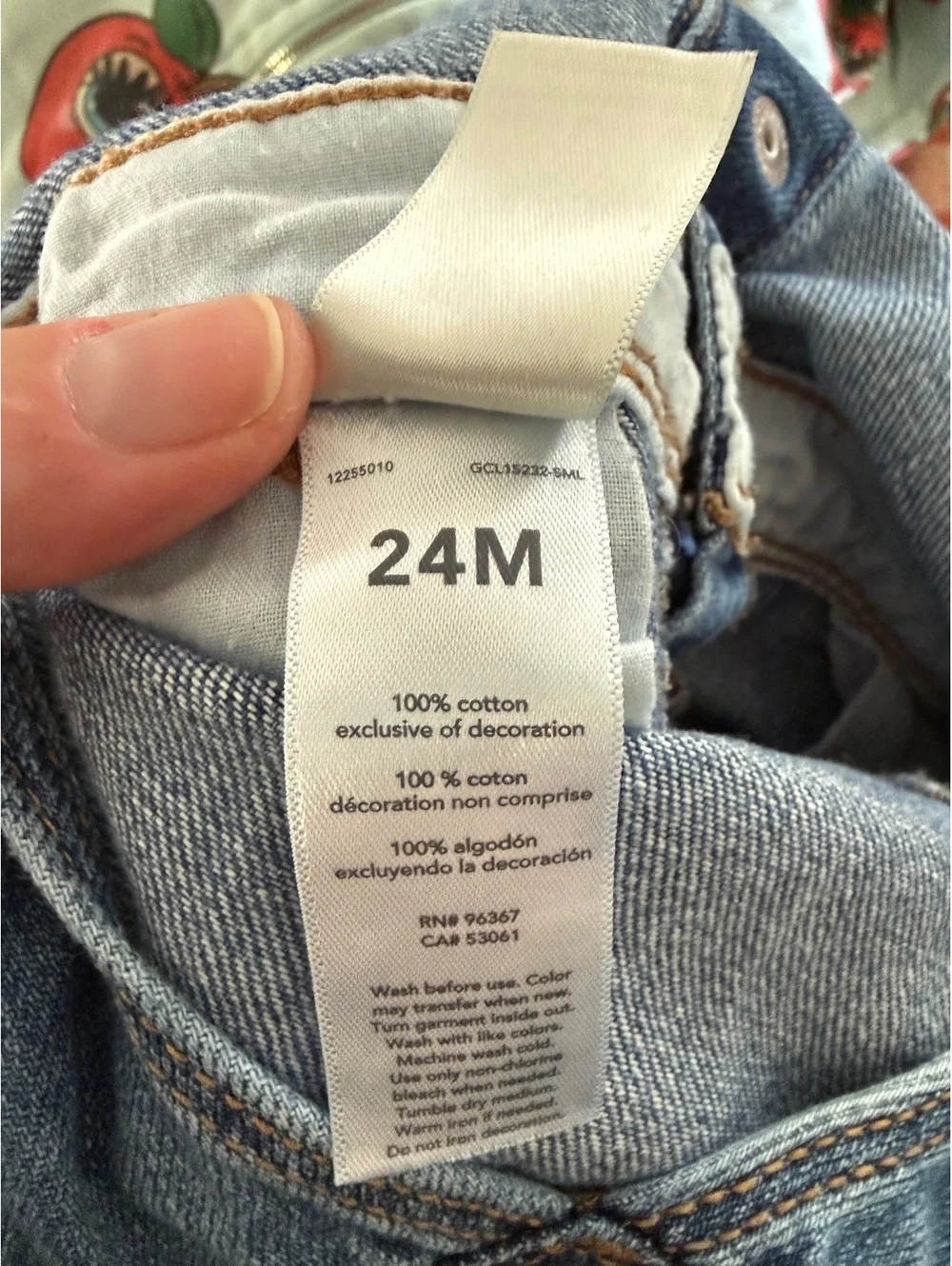 OshKosh B’gosh Girls Denim Overalls 24M Heart Pocket Blue Jean Vintage Style